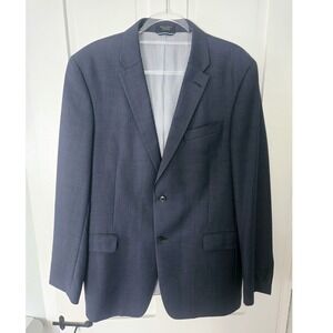 Tommy Hilfiger Blue Modern Fit Wool Sport Coat Men's Size 44 Long